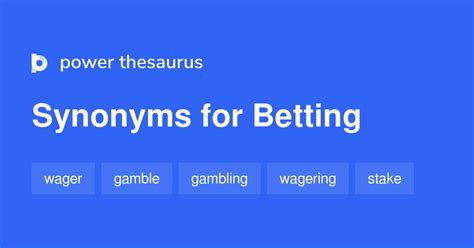 Betting Stake synonyms .